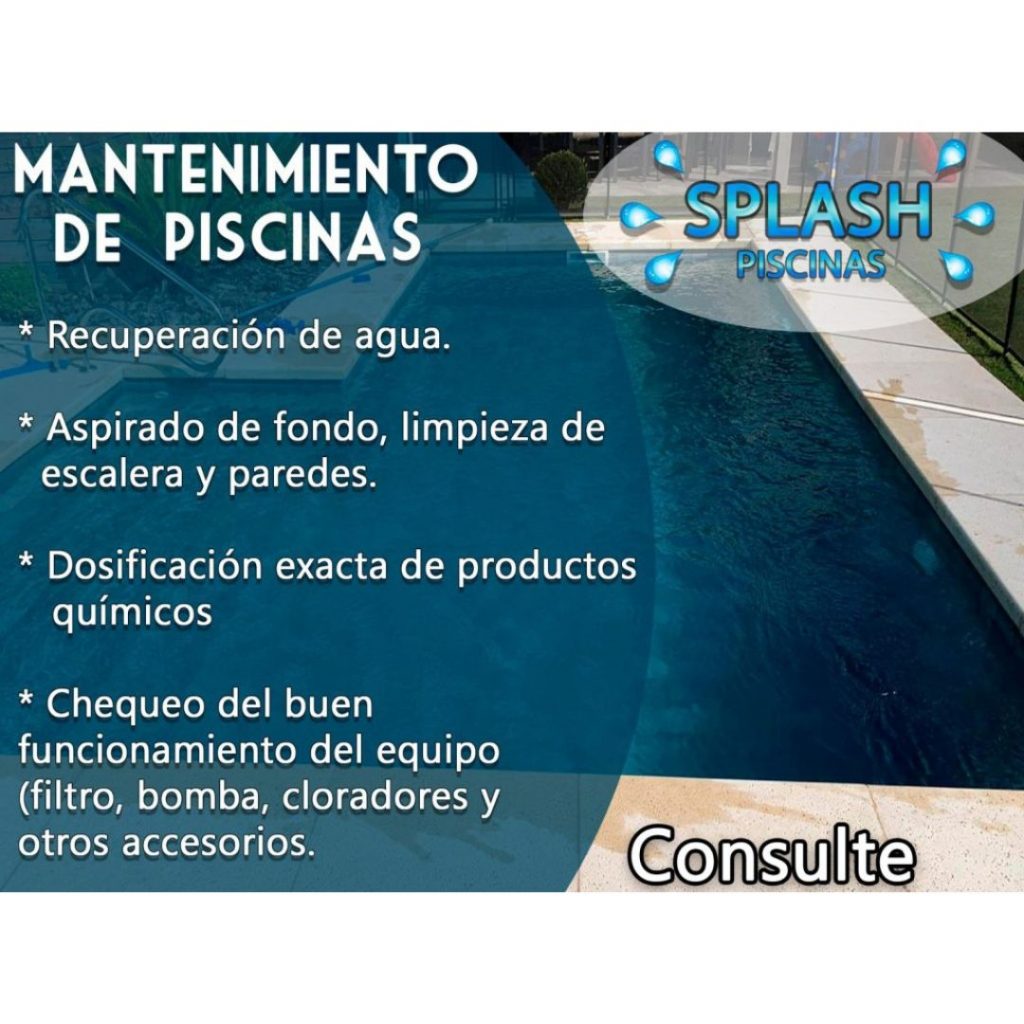 Splash piscinas – Mantenimiento, reparación y colocación de piscinas.